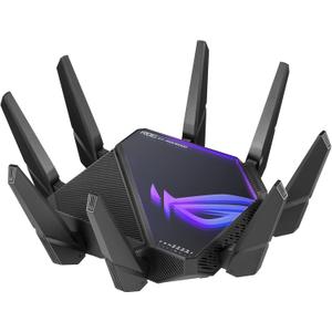 ASUS ROG Rapture WiFi 6E Gaming Router (GT-AXE16000) - Quad-Band, 6 GHz Ready, Dual 10G Ports, 2.5G WAN Port, AiMesh Support, Triple-Level Game Acceleration, Lifetime Internet Security, Instant Guard