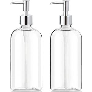 Soap Pump Dispenser Glass Soap Dispenser with Pump Soap Dispensers Bathroom Countertop Dish Soap Dispenser for Kitchen and Bathroom Bottles Dispenser