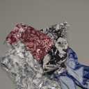 4pcs Pre-Tied Chemo Head Scarf Beanie Covers Cap Head Scarves Sleep Turban Hat Women Bandana with Stretch Print Ruffle (Blue)