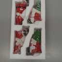 4 Pack Christmas Stocking Holders for Mantle, Gnome Stocking Hangers for Mantel, Christmas Stockings Hooks