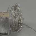 BXROIU 2 x Fairy Lights Battery Operated, Silver Wire Chains 8 Mode 16Ft/5Meter 50 LEDs Timer String Lights with Remote Control for Bedroom Christmas Party Wedding Decoration(Warm White)