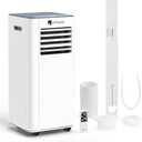 DR.PREPARE 8,000 BTU Portable Air Conditioner, 4-in-1 Portable AC with Remote Control, Fast Cooling, 24H Timers, Window kit, Cools Up to 350 sq. ft for Rooms, Bedroom