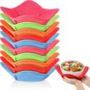 Patelai 10 Pcs Microwave Safe Bowl Cozy Bowl Holder for Hot Food Multipurpose Heat Proof Plate Holder to Prevent Hand from Heat and Maintain Food Warm(Colorful,Classic Style)