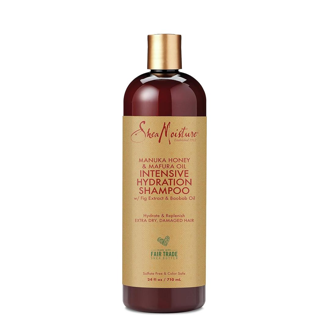 SheaMoisture Intensive Hydration Shampoo for Dry, Damaged Hair Manuka Honey & Mafura Oil Sulfate-Free 24oz (24 Fl Oz (Pack of 1))
