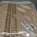 NICETOWN 8x10 Area Rug, Natural Throw Rug for Living Room, Washable Thin Carpet for Bedroom, Non-Slip Stain Resistant Foldable Large Carpet Pet & Kids Friendly for Dining Room
