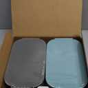 DaCool 2 Pack Adults Lunchbox Bento Box 74 OZ Stackable Lunch Box for Kids Adults Men Women Teens Leakproof Bento Large Lunch Box Container with Fork Spoon Sauce Box for School Work,Grey,Morandi-Green