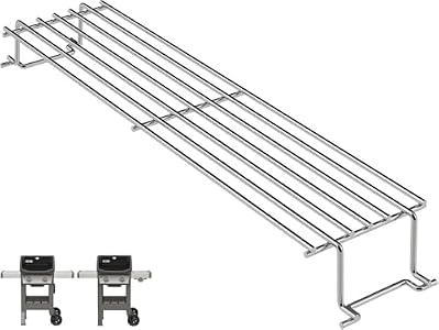 PETKAO 67026 Warming Rack for Weber GS4 Spirit 2 Grill Parts Spirit II E210 S210 E215 E220 S220, Replacement Parts for Weber Spirit II 2 Burner Grills Accessories with Up Front Control Stainless Steel