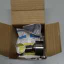 Shower Head Holder All Metal Handheld Shower Wand Bracket Adhesive Shower Wall Mount Holder Brass Shower Spray Holder Brushed Nickel, Drill Free Glue Installation