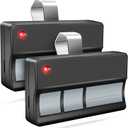 CreaCity 2 for Chamberlain LiftMaster Craftsman Garage Door Opener Remote 373LM 371LM 973LM 971LM Universal, Black, GR062V