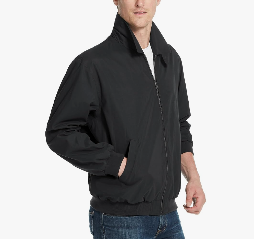 Weatherproof Men's Golf Jacket - Lightweight Windbreaker, Water-Resistant Microfiber Shell, Perfect for Golf & Casual Wear Size M