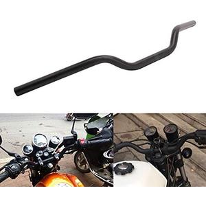 AnXin 1" 25MM Drag Handlebars Tracker Handle Bars Universal for Sportster XL 883 1200 Bobber Custom Chopper Softail Dyna Euro Style Black
