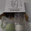 YARRAMATE 2Pcs 16oz/470ml 2 in 1 Oil Sprayer for Cooking with Stickers, Food-grade Glass Oil Spray Bottle, Oil Dispenser and Oil Sprayer for Kitchen, Salad, Frying, BBQ (White & Green)