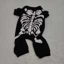 Wizland Pet Jumpsuit Halloween Skeleton Dog Costumes Clothes Apparel for Puppy Dog Cat Puppies, Extra-Small