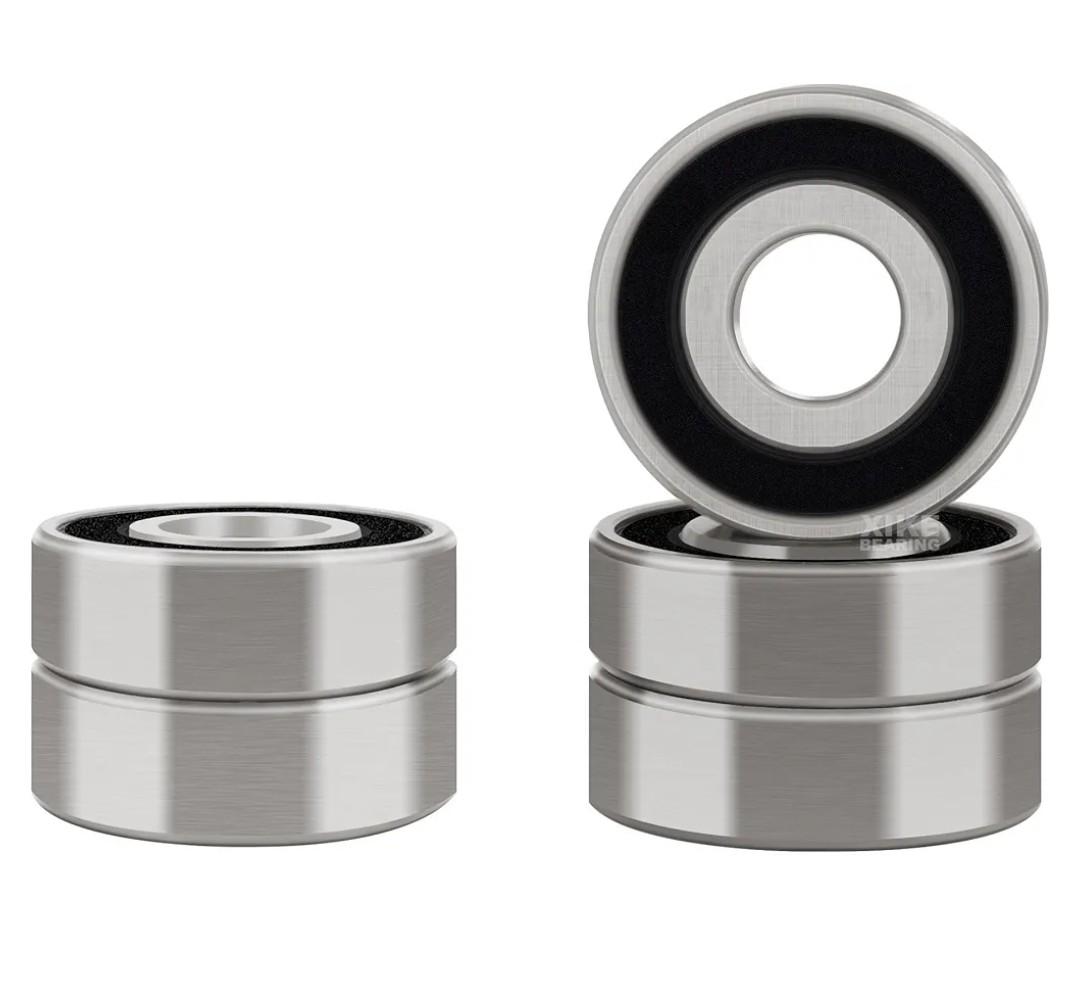 XIKE 5 Pcs Bearings 1/2" x11/8 x3/8", Double Rubber Seals and Pre-Lubricated, Deep Groove Ball Bearing Compatible with 1616-2RS.
