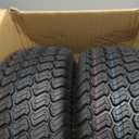 GICOOL 16x6.50-8 Tubeless Tire and Wheel, 16x6.5-8 Lawn Mower Tires, 3"-4.5" Offset Hub, 3/4" or 5/8" Bearing, Universal Fit Riding Mower and Garden Tractor Front Wheel, 4 Ply, S-Turf Pattern, 2 Pack