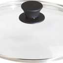 Lodge Round Tempered Glass Lid - Versatile Glass Lid for 10.25 Inch Skillets, Pans, and Dutch Ovens - Dishwasher Safe and Oven Safe up to 400- 10.25 Inch