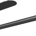 Under Cabinet Paper Towel Holder for Kitchen, Upgraded Heavy Duty Double Pole Design, Both Available in Adhesive & Screws, Self-Adhesive Bar Rack for Kitchen Towel, Stainless Steel, Black