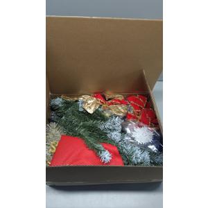 3ft Christmas Tree with Lights, Christmas 36inch Small Artificial Tabletop Tree, Xmas Desk Mini Tree with 50 LED Lights, Hanging Ornaments Decorations, Holiday Tree for Home Decor, Indoor, Office