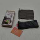 Lavender Weighted Eye Pillow for Yoga, Microwavable Moist Heat Eye Compress Mask Pillow with Washable Cover for Relaxation, Sleeping, Meditation, Yoga, Spa, Migraine Relief (Gray (Lavender Scent))