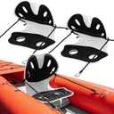 2 Pack Ergonomics Kayak Seat, Universal Adjustable Ergonomics Kayaking Seat with Back Support, Kayak Replacement Part, Detachable Paddle Board Fishing Boat Cushion for Kayaking