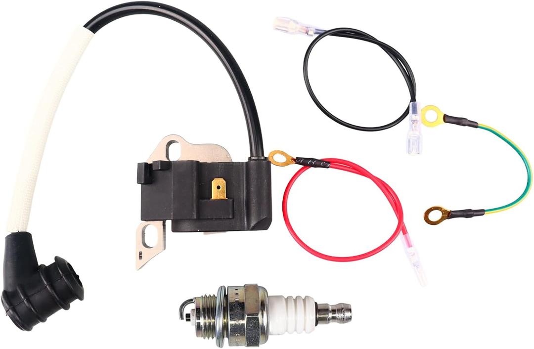 0000 400 1306 Ignition Coil with Spark Plug for MS200 MS200T MS210 MS230 MS250 020 020T 021 023 025 Chainsaw 00004001306