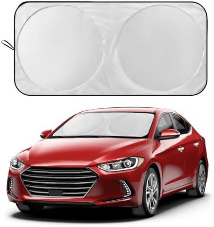 Vepagoo Car Windshield Sun Shade Window Cover Shade Interior Sun Protection 59inX21in, UV Rays and Sun Heat Protector, Keep The Car Interiors Cool, Prevents Dashboard Fade and Crack