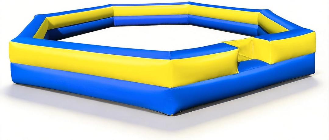 OZIS 20FT Inflatable Gaga Ball Pit with Gagaball, Portable Gagaball Court for Indoor/Outdoor Sports, Family Activities Easy to Setup (Blue&Yellow)