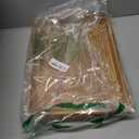 Hand-Woven Rattan Rectangular Serving Tray with Handles for Breakfast, Drinks, Snack for Coffee Table (14.5x10.2x1.4inches)