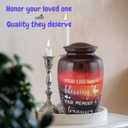 Cremation Urn for Adult Human Ashes Male & Female | Large Decorative Funeral Burial ERN for Men & Women | Handmade Memorial Metal Container Jar | Ash Holder Box