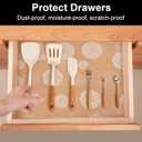 Cooyes Shelf and Drawer Liners for Kitchen Cabinets, Non Adhesive Cabinet Liner, EVA Waterproof Durable Non-Slip Drawer Mats for Shelves, Refrigerator, Storage, Desks23.6" W x 118" L