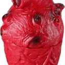 BESTOYARD Halloween Bloody Simulation Heart Prop - Realistic Life-Size Latex Organ for Haunted House Decorations and Zombie Party Supplies