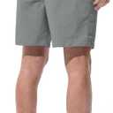 UIQUR Men's Swim Trunks Board Shorts Quick Dry Bathing Suits with Mesh Lining Pockets 7 Inch Inseam Beach Swimwear (Gray, XXL)