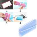 Kare & Kind 30x Facial Mask Storage Clip Folder - Reusable Cover Holder - Portable Mask Organizer to Protect and Store Disposable Masks Neatly - For Home Office Travel - Pink/Blue/Transparent