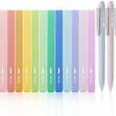 Mr. Pen- Aesthetic Highlighters and Gel Pens, 22 Pack, Assorted Colors Bible Highlighters No Bleed, Black Ink Gel Pens, Cute Highlighter Pens, No Bleed Highlighters for Bibles, Aesthetic Gel Pens (3 pens missing)