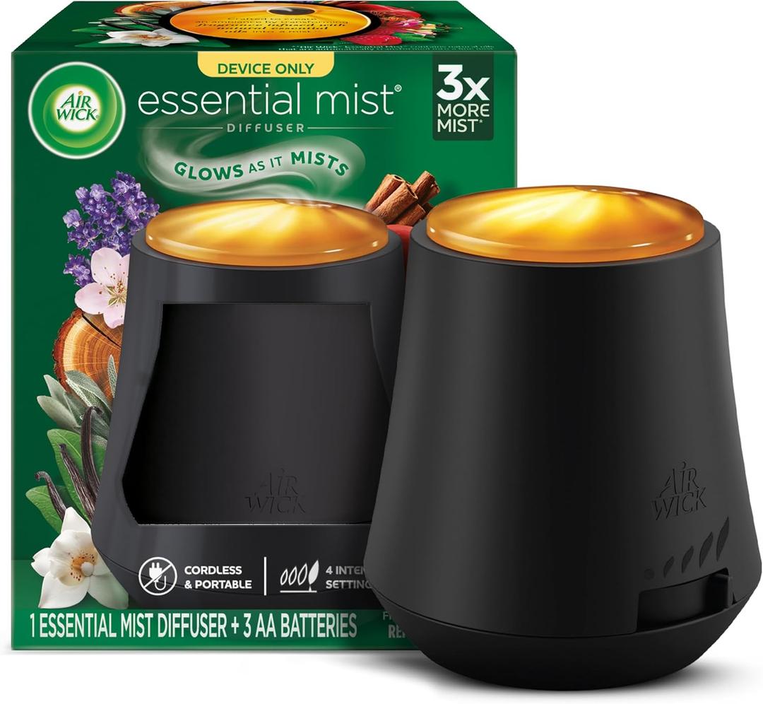 Air Wick Essential Mist Diffuser, 1ct, Essential Oils Diffuser, Air Freshener (7 oz (Pack of 1))