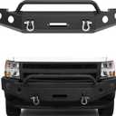 ECOTRIC Front Bumper Compatible with 2007-2013 Chevy Silverado 1500 W/Push Bar 3-Piece Modular -2 Packages