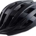 Adult Bike Helmets, Adjustable Mens Womens Bicycle Helmet, Lightweight Road Mountain Cycling Safety Sports Helmets with Detachable Visor (M:54-58cm/21.2''-22.8'', Black)