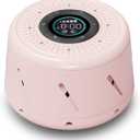 Real Fan White Noise Machine Sleep Sound Machine with Smart Mode, Timer & LED Display for Better Sleep, Office Privacy, Travel & Baby (Pink)