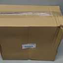 D2scrma 156oz Airtight Glass Square Storage Canister with Bamboo Lid Set of 2(4600ml*2) Large Gallon Glass Jars for Sugar, Flour, Cookies and Coffee beans (with Black Lable)