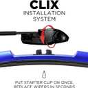 ClixWipers 26" + 18" (Set of 2) Blue All Weather Premium Automotive Replacement Windshield Wiper Blades, Passenger and Driver Side Winter Wiper Blades for Various Car Models