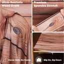 2 x Wood Arch Backdrop Cover 6.6ft,Stretch Spandex Wrinkle Free Rustic Wood Grain Chiara Arch Backdrop Cover, Vintage Arch Background for Wedding Photography, Baby Shower Birthday Party (Cover Only)
