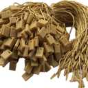 1000 PCS Hang Tag String Snap Lock Pin Loop Tie Fasteners,Polyester String White Hanging String White String Hang Tag String (Khaki)