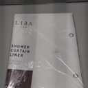 LiBa Bathroom Shower Curtain - Waterproof Plastic Shower Curtain Premium PEVA Non-Toxic with Rust Proof Grommets White 10G Heavy Duty Bathroom Accessories 72x72