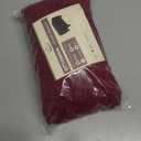 Flamingo P Stretch Ottoman Slipcover Spandex Elastic Rectangle Footstool Sofa Cover for Living Room Soft Rectangle slipcover with Elastic Bottom (X-Large, Burgundy)