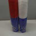 48 Pieces Patriotic Plastic Cups 4th of July Party Supplies Cups American Flag Stars Red White Blue Party Cups Independence Day Party Decoration Disposable Plastic Cups Drinkware for Labor Day (16oz)