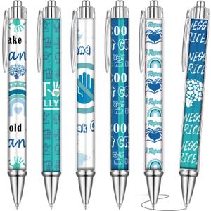 2 x 36 Ps Ballpoint Pens, Anti Bullying Theme, Calling on Evil Forces to Speak out about Non Retractable Ballpoint Pens, Office Gifts for Men And Women, Black Ink Pens (Blue)