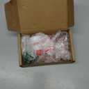 4PCS Resin Christmas Figurines Set, Miniature Christmas Figurines Tabletop Decor - Snowman, Santa Claus & Christmas Tree Resin Sculptures for Holiday Home, Office Desk, Mantel Decorations