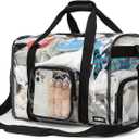 Clear Tote Bag, Clear Bag for Stadium Events Lunch Bag with Reinforced Straps for Sport Fan, Events, Travel