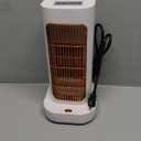 Space Heaters for Indoor Use, 1300W Electric Heater, PTC Ceramic Heater with Thermostat, 90 Oscillation, Fast Safety Room for Home Bedroom Office