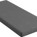 Codi Outdoor Bench Cushion 60 inch, Double Waterproof Patio Furniture Cushions Replacement for Swing, Porch, Couch, 60x18x3'', Grey